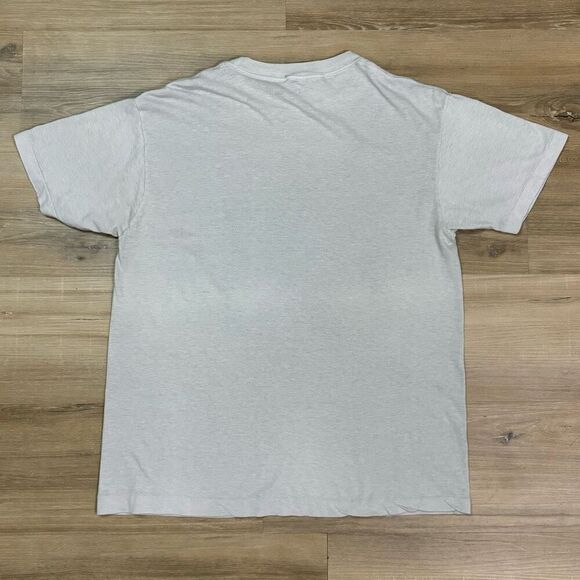 Vintage Size L Crocodile Dundee Promo Tee Gray G'Day Mate 80s Single Stitch - Picture 6 of 6